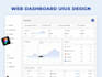 design admin dashboard and CRM web dashboard app, saas web UI UX in figma