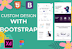 convert your custom website from figma using bootstrap