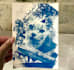 create a unique pet portrait cyanotype print