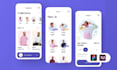 create modern trendy mobile app and website UI using figma