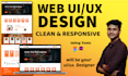 design complex responsive website UI UX design in figma