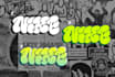 graffiti throw up with style