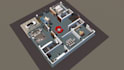 convert 2d to 3d floor plan and rendering with fast delivery