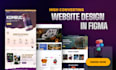 do resposive figma website design, landing page design, website UI UX