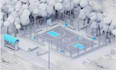create 3d landscape low polly for ilustration or animation