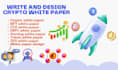 write and design crypto, nft, and ico white paper