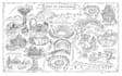 create line art black and white illustrations for teenage and childrens book