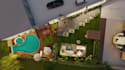 design 3d landscape backyard and front yard design