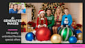 make ai generated image christmas theme and background