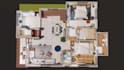 create 3d floor plan with realistic rendering at min rates