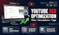 create SEO optimized youtube titles, descriptions and tags