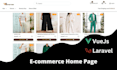 do laravel and vue js ecommerce website