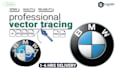 perfectly trace logo or raster to vector tracing