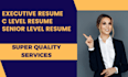 write executive resume c level cv writing executive resume