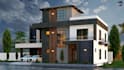 create modern villa design of your choice