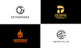 design minimalist monogram business logo for your brand