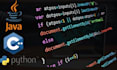 be your dedicated  java, cpp and python programmer
