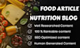 write food articles nutrition blogs and lifestyle posts
