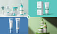 do feminine skin care cosmetic product label design, packaging design and logo