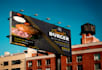 design billboard, yard sign, outdoor, signage, sign board for restaurant