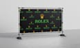 do event backdrop, step and repeat banner in 2 hours
