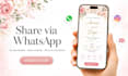 create a beautiful wedding invitation website with rsvp