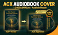 convert kindle or amazon kdp book cover to acx audiobook cover for audible