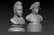 sculpt 3d bust model as your refrence