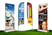 design professional feather flag or outdoor sign banner