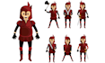 design custom 2d character sprite sheet and game assets