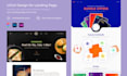 design clean modern intuitive landing page and website uiux