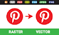 do vector tracing, redraw logo, convert image to vector