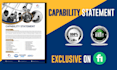 design a professional and effective capability statement with flyer