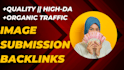build high quality image submission backlinks