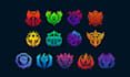 design a cohesive set of UI icons for game or mobile app