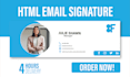 design HTML email signature or clickable email animated GIF