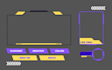 create a twitch overlay animated and full stream package