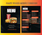 design modern creative restaurant menu card