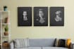 create a unique scribble art portrait for gift