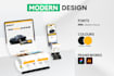 do website UX UI design using figma, xd