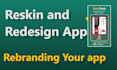 reskin redesign bug fix rebranding flutter app android ios