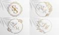 design luxury wedding monogram logo with custom initials