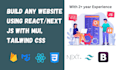 build custom websites using reactjs, nextjs, redux mui and firebase