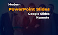 design modern powerpoint slides, google slides and keynote