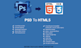 convert  psd to html5