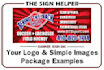 create a professional banner sign