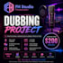 provide professional indonesian dubbing project