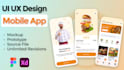 create UI UX mobile app design in figma
