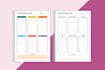 design minimalist printable planner, custom journal, ebook design