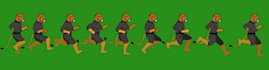 create pixel art sprite sheet  animation game characters game background